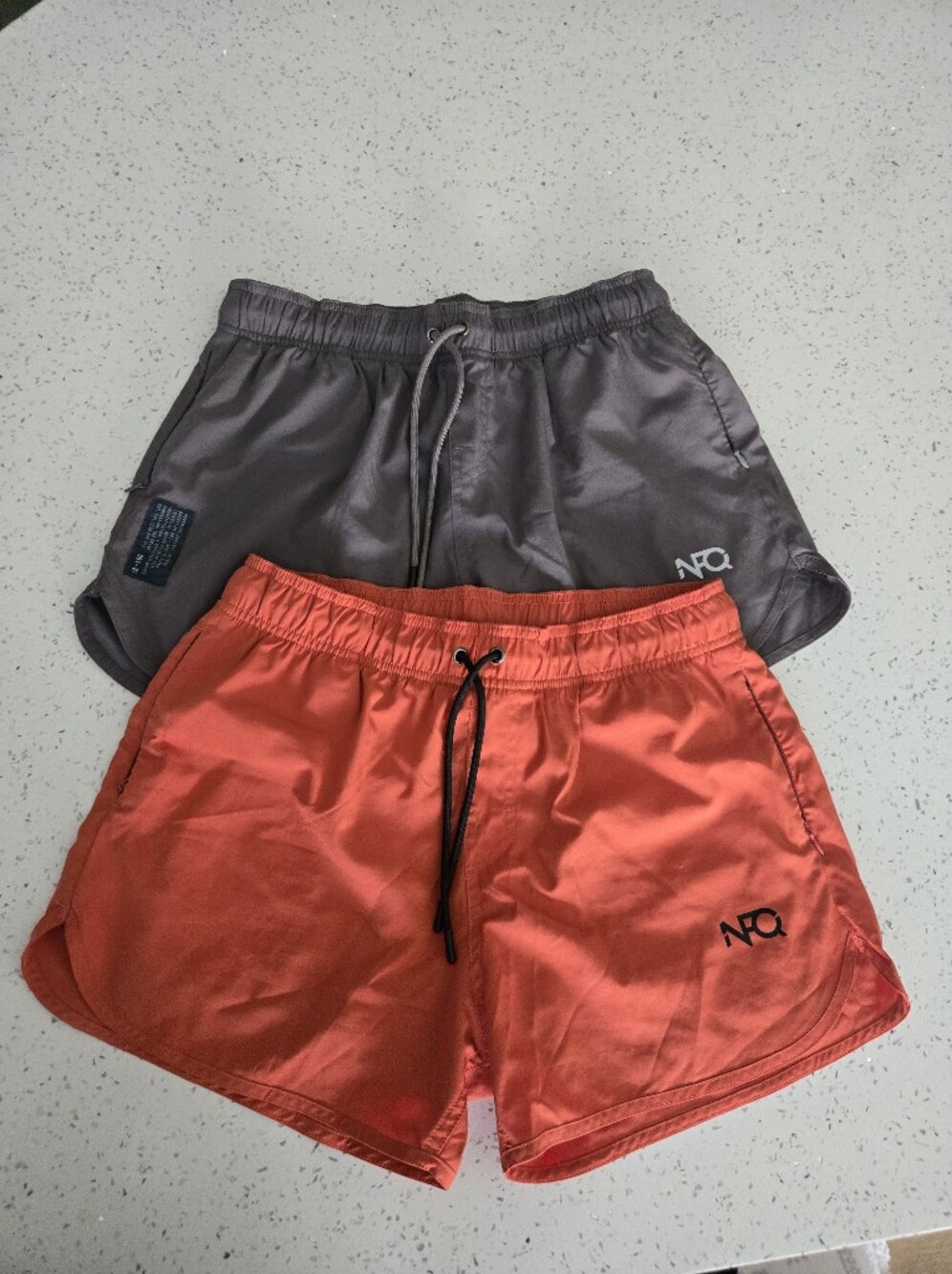 Women’s Training Shorts (2) - Coral & Gray